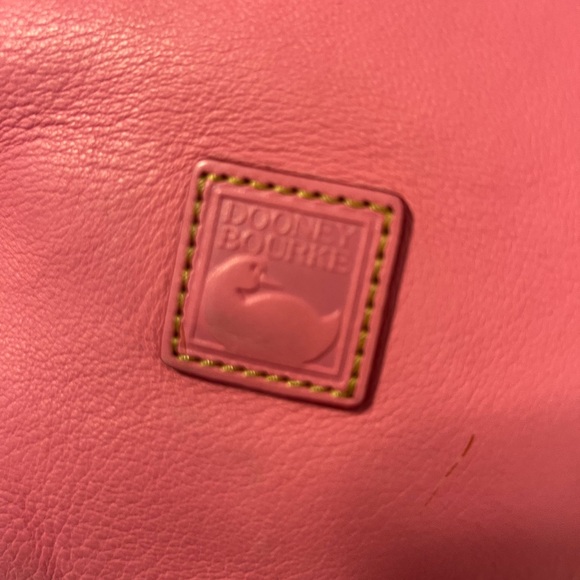 Dooney & Bourke Pink Leather Tote Bag - Picture 2 of 14